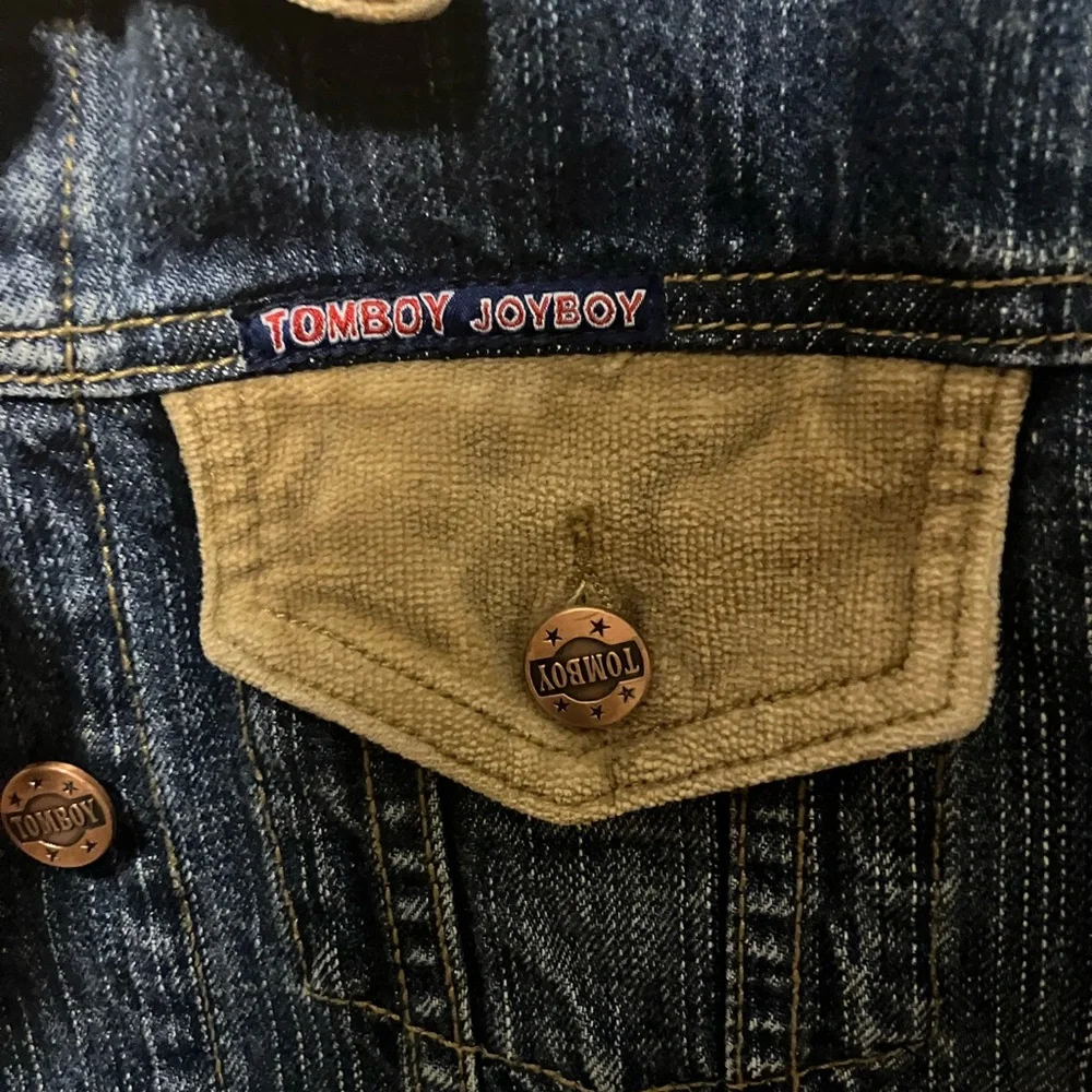 RARE VINTAGE TOMBOY JOYBOY MEDIUM DENIM CORDUROY JACKET - Picture 3 of 5